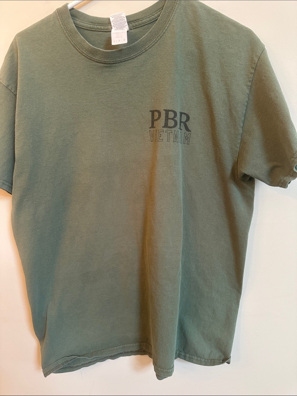 Gildan Olive Green PBR Vietnam Short Sleeve Tee
